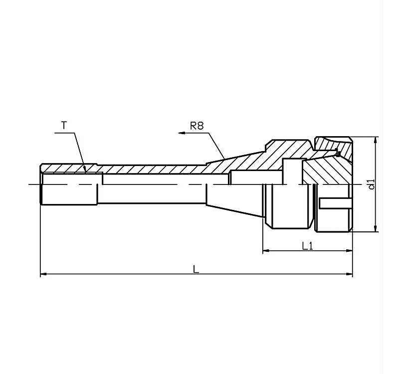 p026 nt-r8 er筒夹刀柄