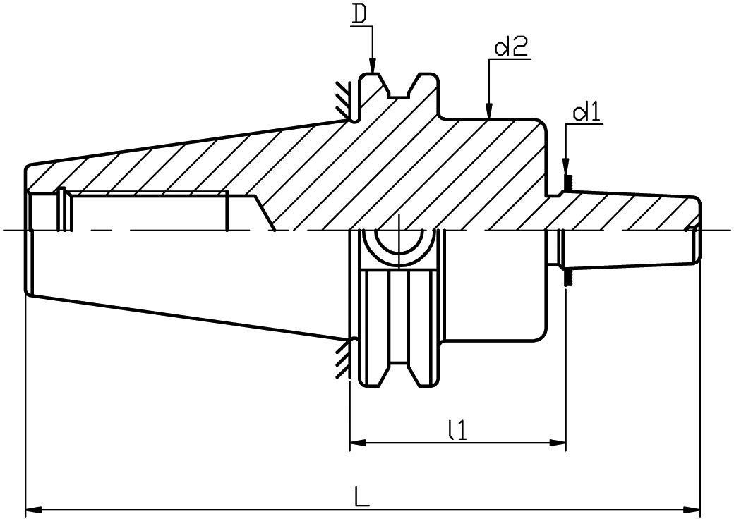 P183 Cat钻夹头夹头-Model