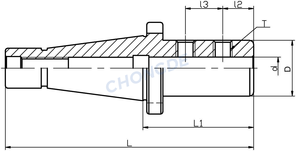 p232 nt侧固式铣刀杆